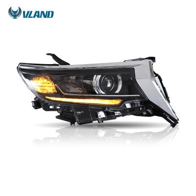 China VLAND Factory Waterproof LED Headlight For Toyota Land Cruiser Prado 2017-2022 Auto Lighting Systems Other Car Light Accessories Part Head for sale