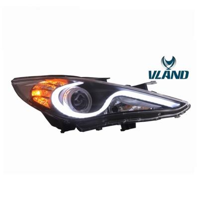 China VLAND factory price of car head light for sonata 2011 2012 2013 2014 2015 2016 2017 2018 angel eyes led headlight sonata for sale