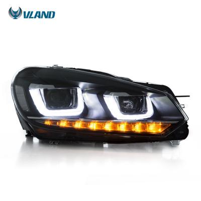 China VLAND Factory Waterproof LED Headlight For Volkswagen VW Golf 6 (without GTI R) 2008-2013 Other Auto Car Light Accessories Parts Lighting for sale