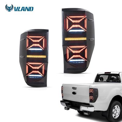 China VLAND Waterproof Factory LED Tail Lamp For Ford Ranger T6 2012-2018 Sequential Lighting Systems Synth Light Tail Of Car Auto Accessories Parts for sale