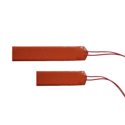 China Heater Parts Flexible Silicone Strip Heater With Cable PTC Ceramic Heating Element for sale