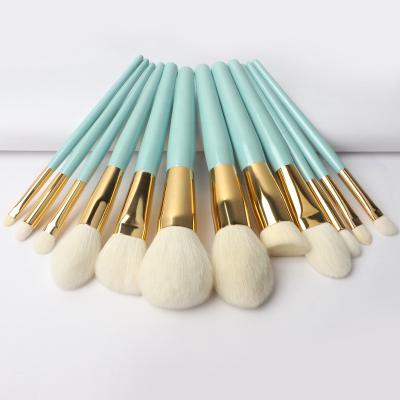 China 2022 Best Selling 12 Pcs Long Lasting Hot Soft Blue Synthetic Customized Wholesale High Quality Private Label Makeup Brushes for sale