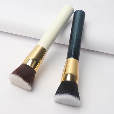 China Hot Sale High Quality Simple Custom Flat Brush Eco Logo Private Label Makeup Foundation Make Up Brushes Soft Touch 2022 Superb for sale