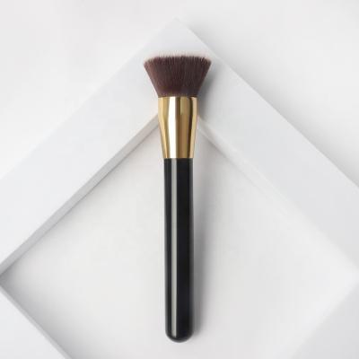 China Low Moq Beauty Soft Touch 2022 Private Label Foundation Flat Brush Forever Super Soft High Quality Simple Makeup Brush for sale