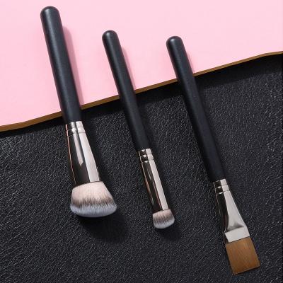 China Angular Blush Hot Selling Cheap Concealer 170 Hair 270 Dense Base Sweep High Quality Black Makeup Brush Set for sale