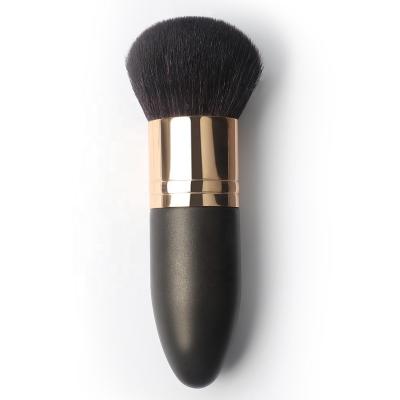 China Angular Blush Powder Single OEM Matte Unique Black Wholesale High Quality Premium Makeup Brush Private Label Vegan for sale