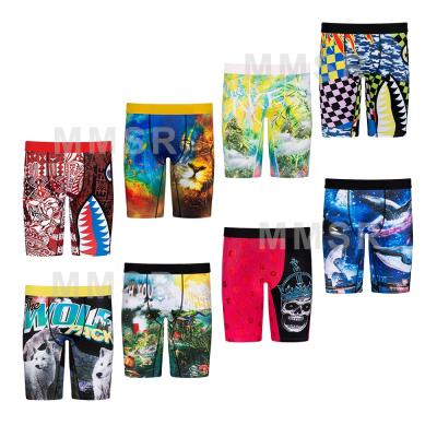 China 2021 New Antibacterial Custom Shorts Printed Underwear Casual Underwear For Men Plus Size Boxers Briefs Short Boxer Briefs Boxers for sale