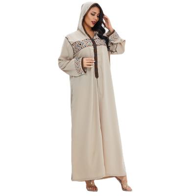 China Middle Eastern Islamic Clothing Ladies Long Robe Casual Women's Long Sleeve Loose Luxury Muslim Maxi Dress For Muslims for sale