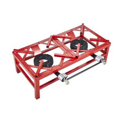 China International Technique Welding Export Reassure Industrial 2 Burner Glass Gas Stove for sale