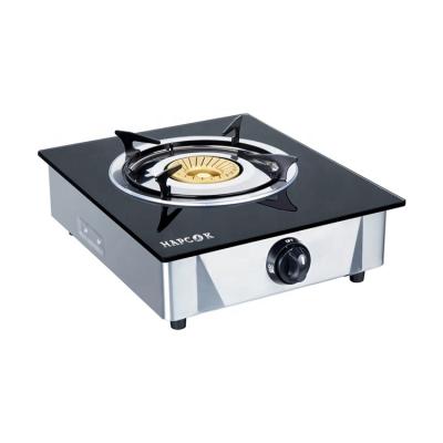 China Low export cast iron price and high quality cheap tempered glass top gas stove for sale