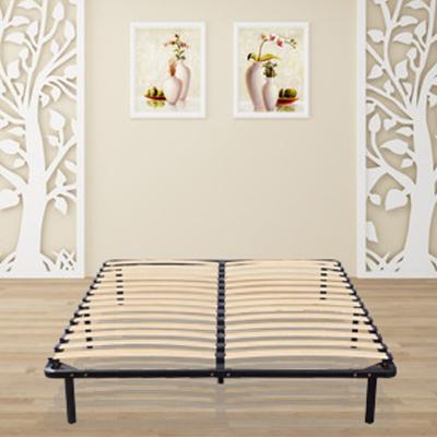 China Super Strong Strong Support Queen Euro Bed Slat Base Mattress Base Metal Platform Bed Narrow Wood Frame for sale