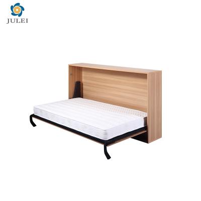 China Foldable Horizontal Manual Knocked Down Wall Murphy Bed Frame Space Saving Furniture Metal Folding Mechanism for sale