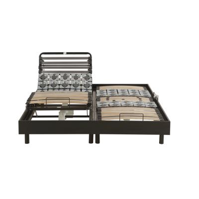 China (Other) Wholesale Adjustable Bedroom Furniture Split King Folding Adjustable Bed Frame With Massage for sale