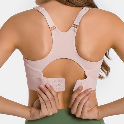 China Women Antibacterial Sexy Adjustable Straps Buckle Yoga Bra Vest Workout Tops Fitness Sportswear Tank for sale