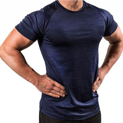 China QUICK DRY Antibacterial Plus Size Men Short Sleeve T-Shirts Sports Wear Bodybuilding Workout Gym Tops for sale