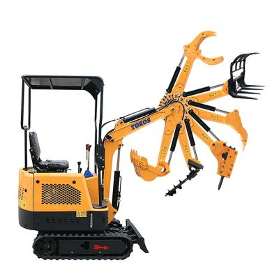 China TE13 Hotels CE EPA China Small Excavator 1300KG Hydraulic Mini Digger Loader Bagger With Cheap Price for sale