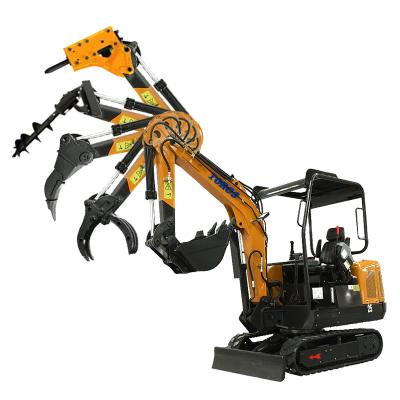 China Free Shipping Hot Selling Hotels TE25 Factory Price Garden Mini Hydraulic Crawler Excavator for sale