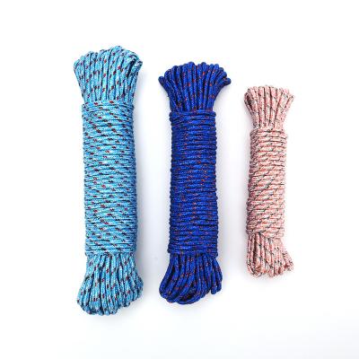 China Hot Selling Eco - Friendly Colored Nylon 20m PP Braided Plastic Packing Rope for sale