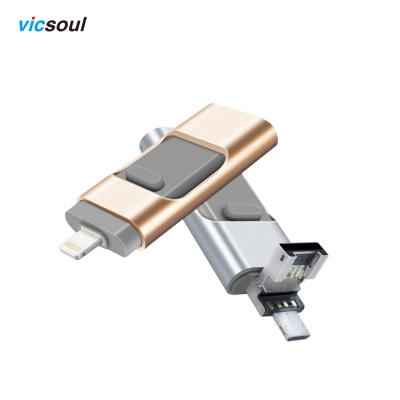 China 2019 Regular 3 In 1 USB 3.0 OTG USB Flash Drive For Iphone And PC For Smartphone for sale