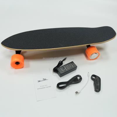 China Youth Wholesale Custom Black Mini Four Wheels Boosted Electric Skateboard Motorized Skateboard for sale