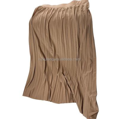 China Breathable Custom Elastic High Waist Sun Lounger Logo With Drawstring Women's Premium Pleated Lazzo Maxi Sun Lounger for sale