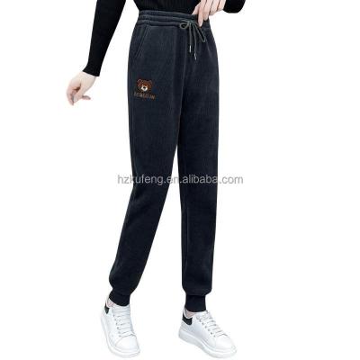 China Breathable Women's Simple Tracksuit Bottoms Running Workout Casual Lounge Wear Sports Harem Joggers Skinny Pants With Pockets Tapered Leg Switch for sale