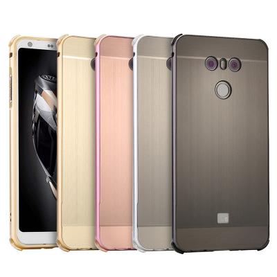 China Luxury Anti-fall Mirror Hard Phone Cover Brushed Protector Case For LG G5 G6 V10 V20 K10 for sale