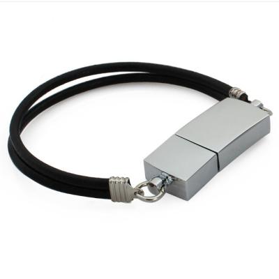 China Custom Videos Musics Photos Usb Flash Drive 16GB 2.0 3.0 Metal Wristband for sale