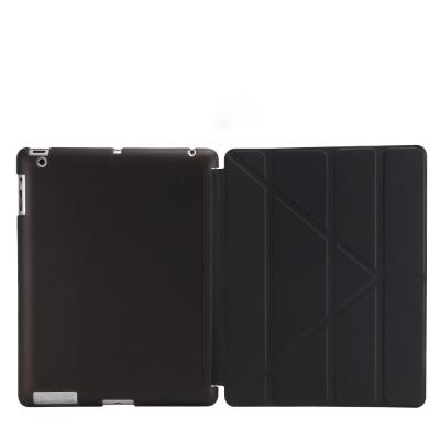 China Leather and Smart Auto Wake Up Hot Selling Folding Cover Flip Function Leather Stand TPU Soft Tablet Case For iPad mini 2 3 4 air 2 pro for sale