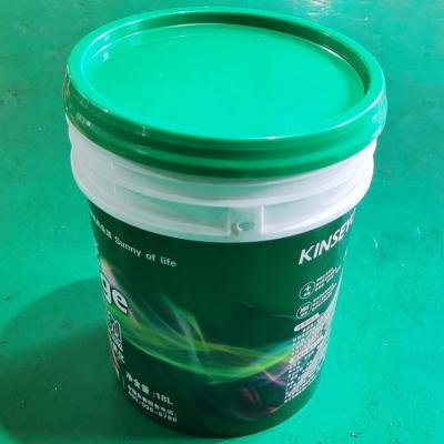 China 18L Plastic Iron Bucket Injection Mold Price And Paint Bucket Mold With Robot In Mold Label for sale