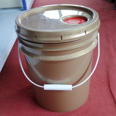 China Paint Bucket And Plastic Cover Iron Injection Molds In China Taizhou Huangyan Mold Factory for sale