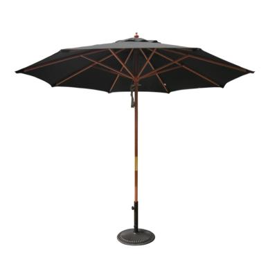 China LUXORA Durable Outdoor Patio Garden Set Luxury Teak Center Pole Umbrella Octagon Shade Durable High Performance Fabric for sale