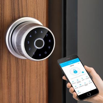 China Office/home/garage smart lock wifi TT smart lock button deadbolt lock card code fingerprint lock for sale