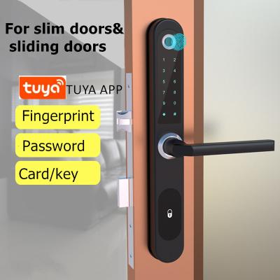 China 2021 home office hotel apartments smart wifi lock tuya app for sliding door for sale