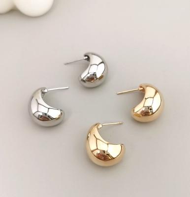 China Office/career ALICE INT Water Drop Simple drop design 18K electroplated S925 sterling silver earrings for sale