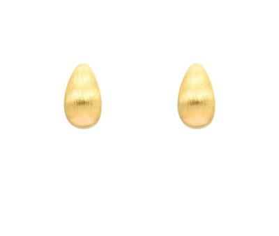 China Vintage Gold Plated 925 Sterling Silver Stud Earrings Water Drop Bng tai bc nguyn cht for sale