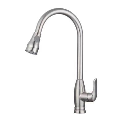 China Pull Out Spray Pull Down Flexible Hose Water Filter &Tap Spout Pull Out Kitchen Sink Faucet for sale