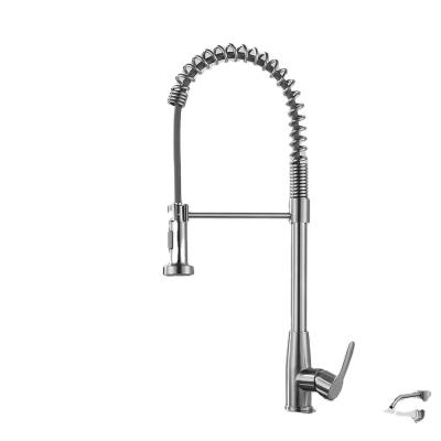 China Sense Faucets Single Handle Pull Out Sprayer Flexible Pull Down Tap Kitchen Faucet Sink Faucet Quick Delivery for sale