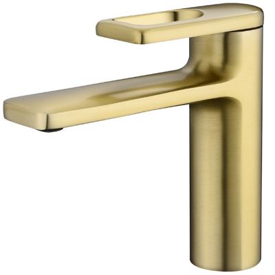 China The other household high quality matte gold black classic hot and cold basin faucet for sale