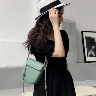 China Fashion Mini Bag 2021 New Summer Single Shoulder Women Bag Simple Leather Straddle Mobile Phone Bag for sale