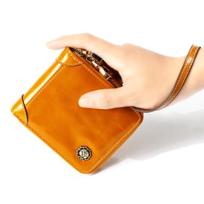 China Waterproof Antimagnetic RFID Women Leather Casual Wallet Zipper Fashion Wallet for sale