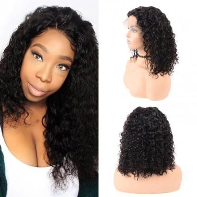 China Water Wave Water Wave Bob Wig Headband, Wholesale 12 Inch Human Water Curves WaveBob Headbands Wigs for sale