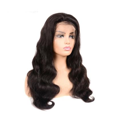 China Factory direct supply 2years durable 13x6 lace frontal wig hair body wave cuticle aligned transparent hair lace wig for sale