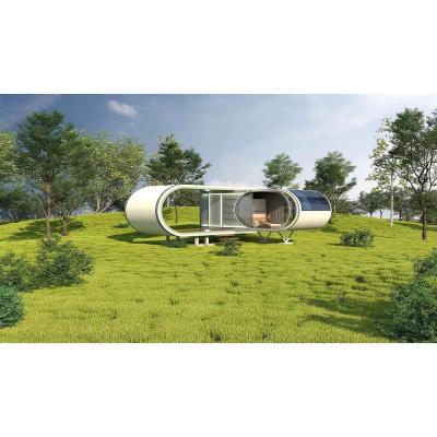 China 100% Lightweight Wateproof Soundproof Customized Modern Luxury Glass House Modular Cabin House Outdoor Living Prefab Houses for sale