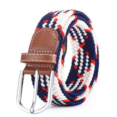 China High Quality Fabric Custom Waistband Unisex Woven Elastic Stretch Belt Women Sport Braided Elastic Stretch Belt for sale