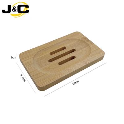 China Wholesale Sustainable Eco-Friendly Bamboo Rack Soap Dish Wooden Box Drying Rack Tray For Hotel for sale