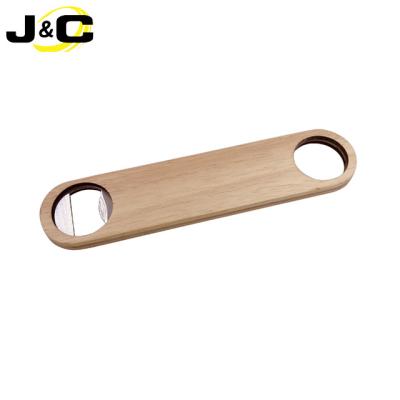 China Customized Wholesale Professional Viable Safety Environmental Wooden Bottle Opener For Household for sale