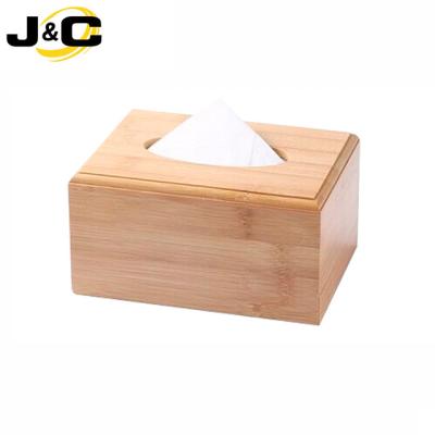 China CLASSIC rectangular facial paper bamboo case and bamboo tissue box for wholesale for sale