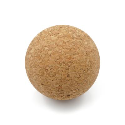 China Massage Function Amazon Hot Sales Manufacture Eco-friendly Cork Massage Balls 63mm Yoga Massage Ball for sale