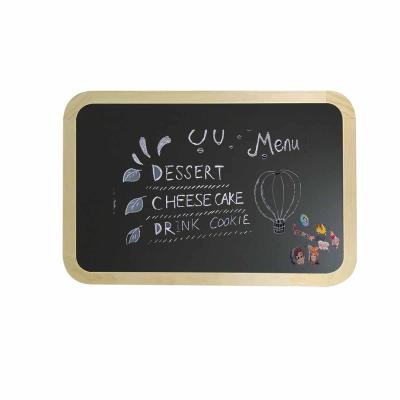 China Kindergarten drawing board black blackboard radian angle solid wood frame magnetic absorption office teaching children environme YHHB-04 for sale